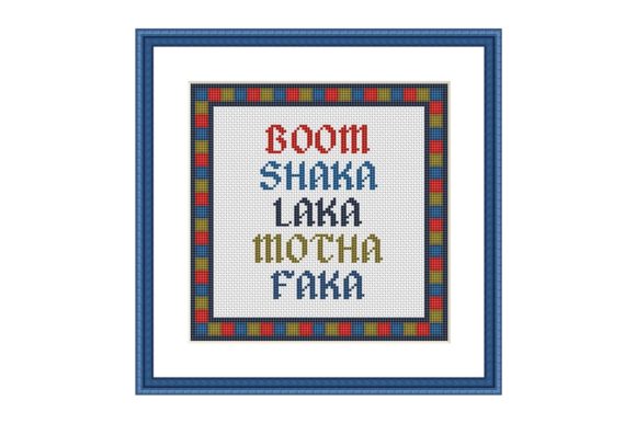 Boom Funny Colorful Cross Stitch Pattern Review