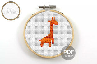 Charming Giraffe Modern Cross Stitch Pattern