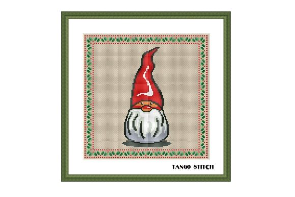 Cute Gnome Cross Stitch for Festive Embroidery