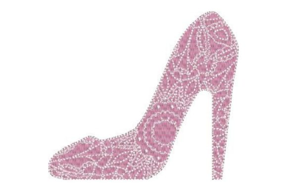High Heel Shoe: A Stylish Embroidery Design
