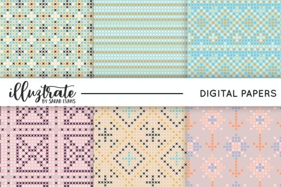 Pastel Cross Stitch for Premium Sweatshirts