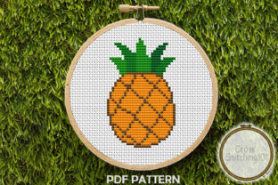 Pineapple Fruit Modern Cross Stitch: A Festive Addition