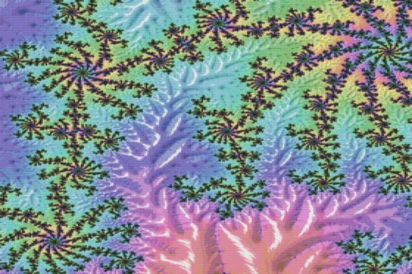 Review: Cross Stitch Pattern - Fractal - Rainbow